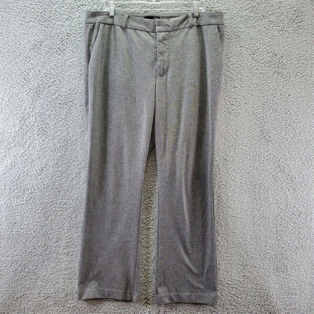 Kut From The Kloth Womens Dress Pants Trousers Size 16W Black White Stretch